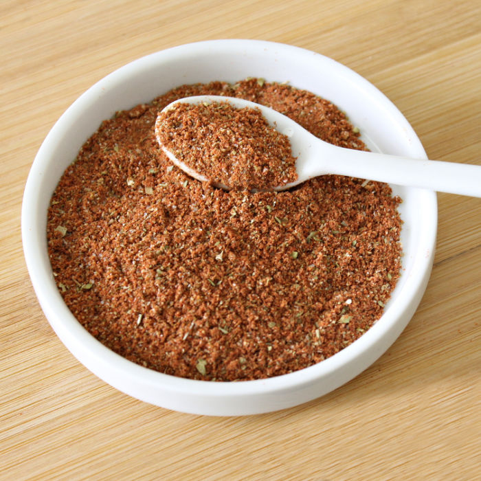 A bowl of homemade taco seasoning