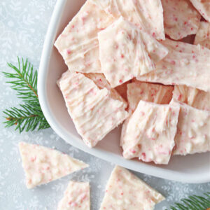 Homemade peppermint bark