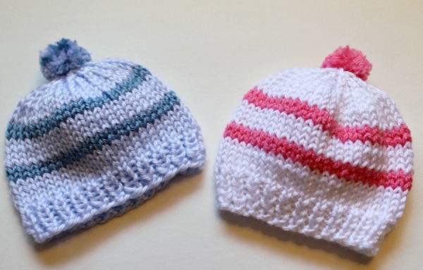 Simple easy knit hat pattern