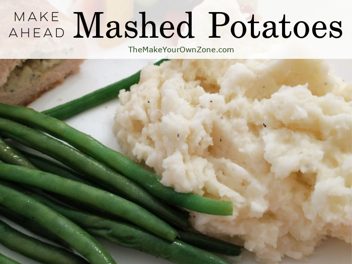 Make ahead mashed potatoes