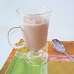 a homemade Frappuccino coffee drink