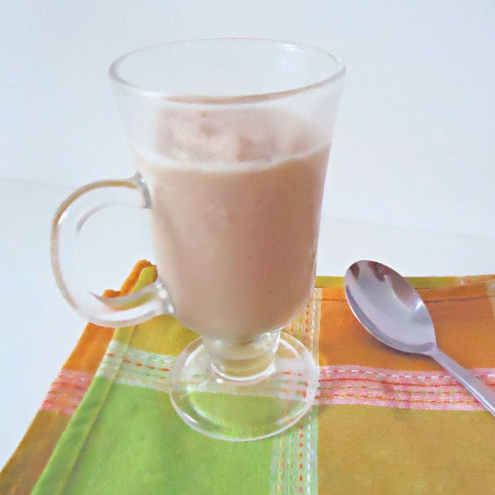 a homemade Frappuccino coffee drink