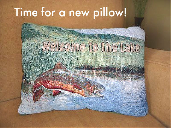 An old pillow to be recovered