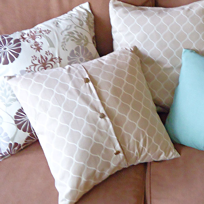 homemade envelope pillow covers