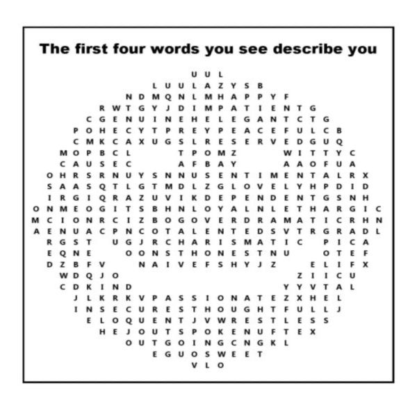 Just For Fun: The First Four Words Describe You