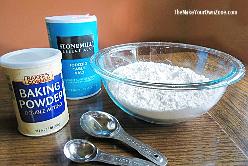 Ingredients to make your own self rising flour