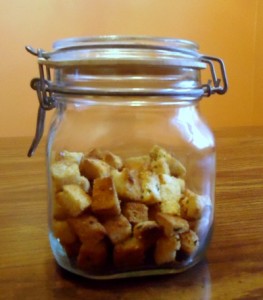 Make your own croutons