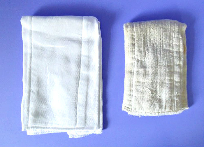Using diapers as cleaning rags