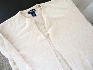 making a cardigan sweater from a pullover