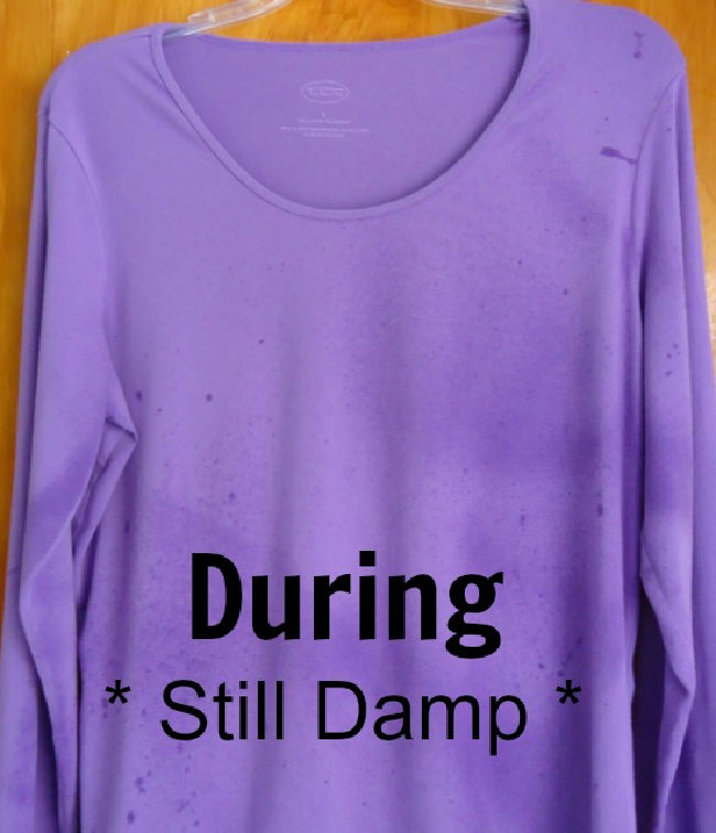 wrinkled shirt using DIY wrinkle releaser