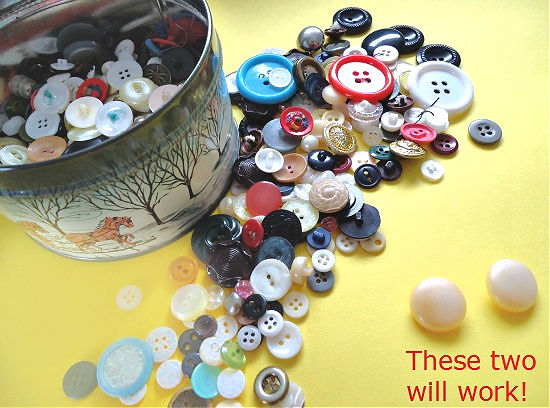 button box A box of buttons