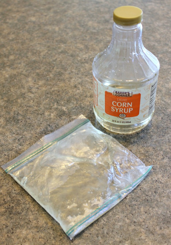 How to make a homemade ice pack using corn syrup