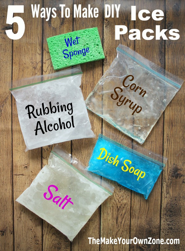 How to make a homemade ice pack - These five ideas are simple to do and can be made with common household items