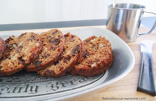 homemade brown bread made in tin cans