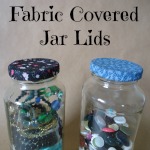 How to Decorate Jar Lids with Fabric