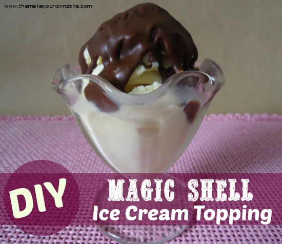 How to make a homemade magic shell ice cream topping