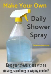 Homemade Daily Shower Cleaner Spray, Homemade Bathtub Cleaner With Dawn And Vinegar