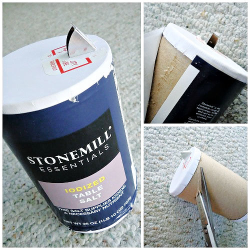 Use a salt container to make a canning jar lid