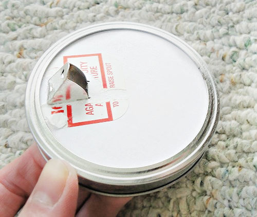Use a salt container to make a canning jar lid