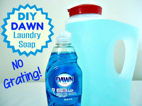 Homemade Laundry Soap made with Dawn