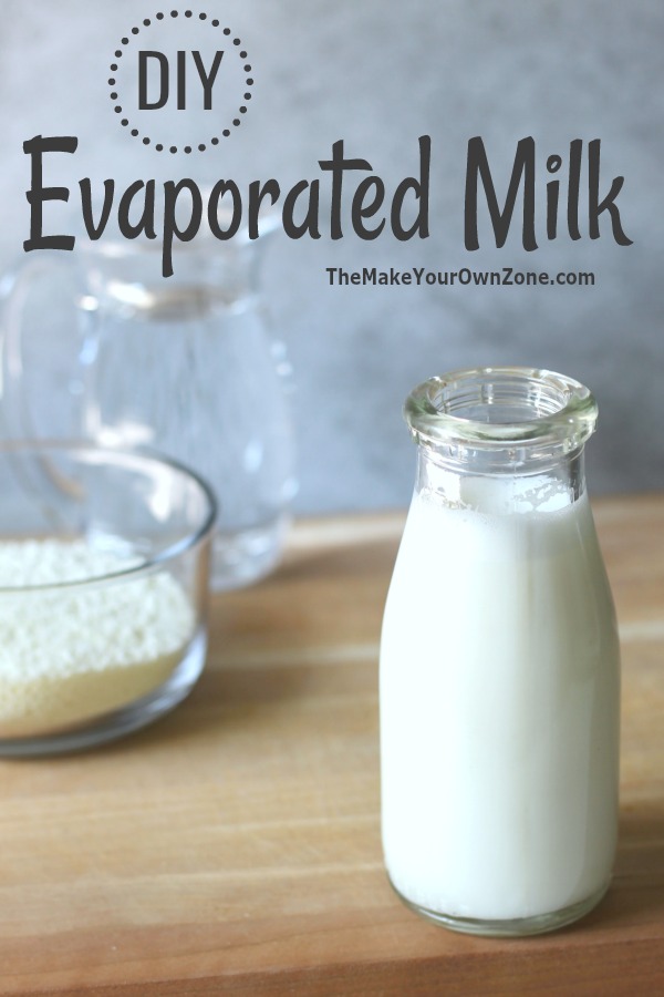 DIY Evaporated Milk - Use this quick hack using powdered milk and water to make your own easy substitute for a can of evaporated milk