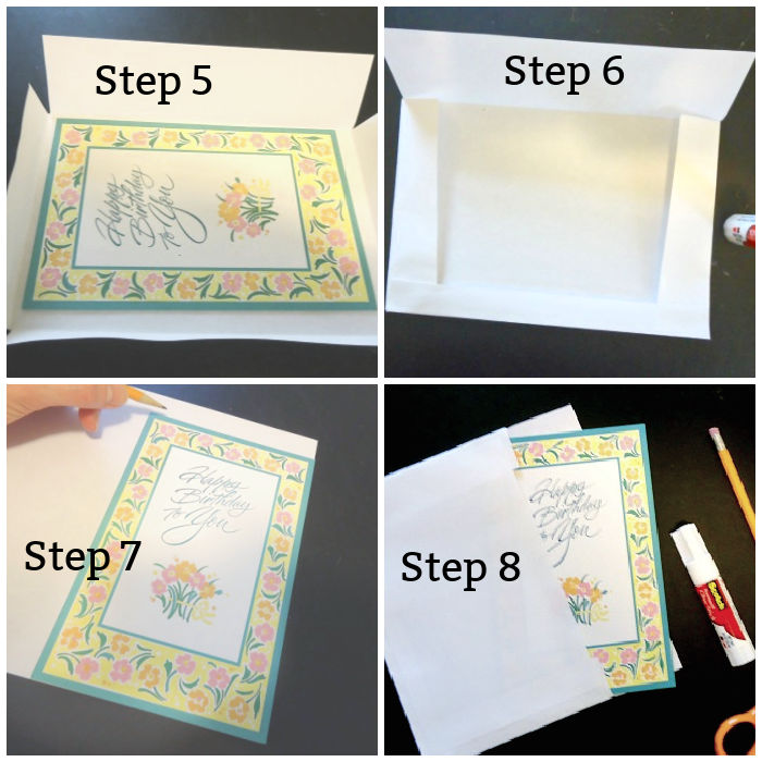 homemade greeting card envelope