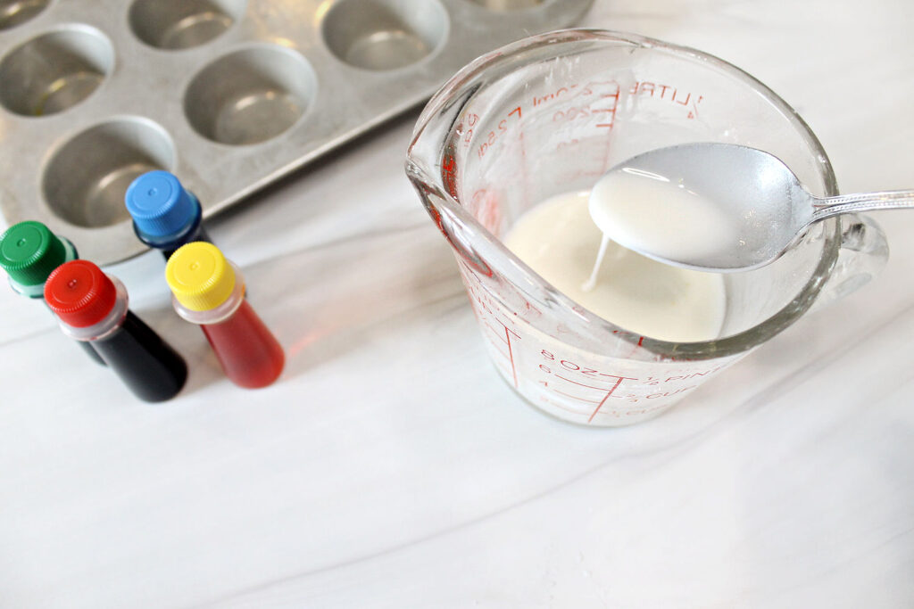 making homemade watercolor paints