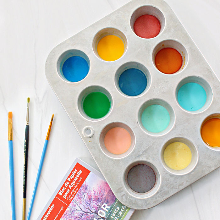 Homemade watercolor paints