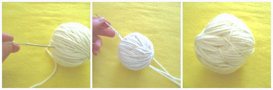 making homemade dryer balls