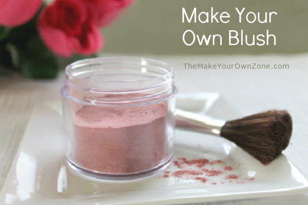 A jar of homemade blush