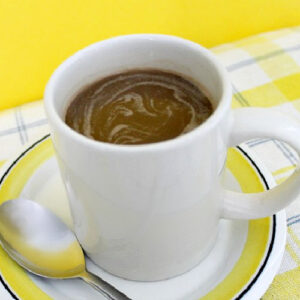 A cup of homemade cappuccino french vanilla coffee m