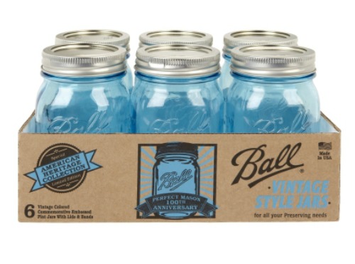 blue canning jars