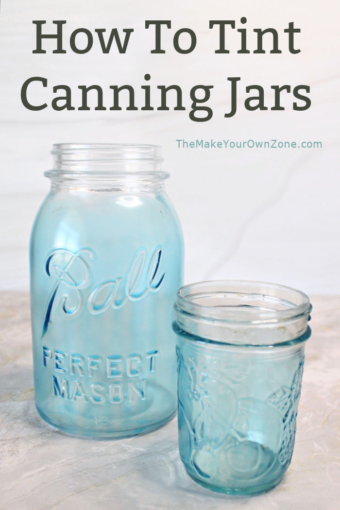 homemade tinted canning jars