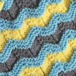 ripple pattern baby afghan
