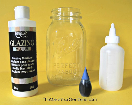 supplies to make tinted canning jars