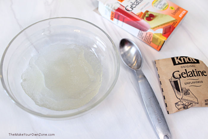 using unflavored gelatin to make stabilized whipped cream