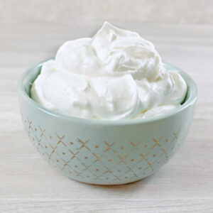 homemade whipped cream
