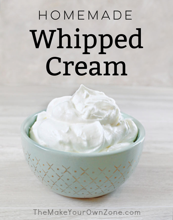a bowl of homemade whipped cream