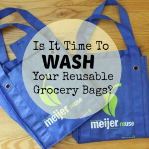 washing reusable grocery bags