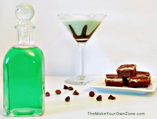 homemade creme de menthe