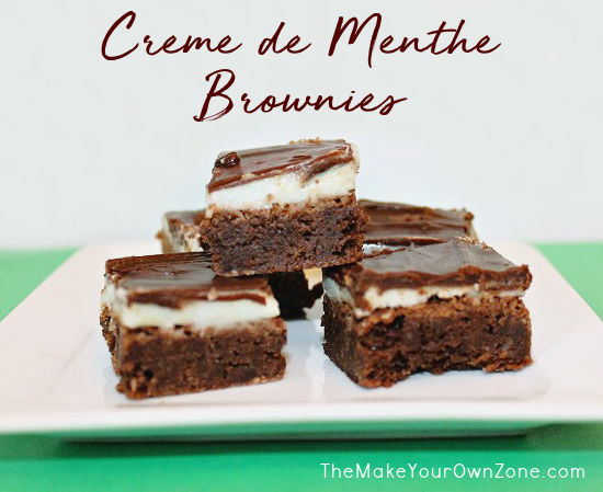 creme de menthe brownies