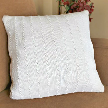 A pillow made from an old sweater