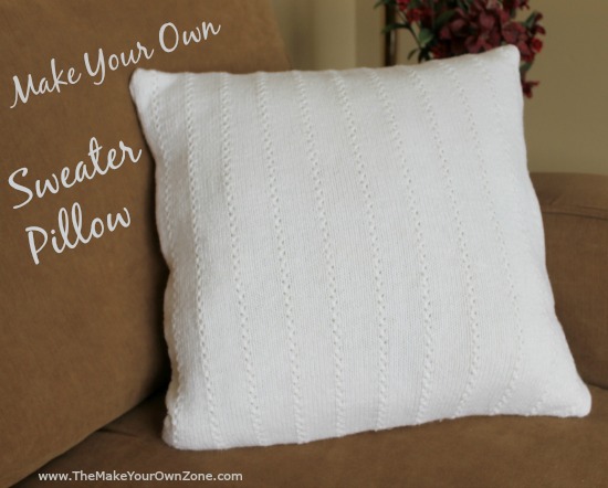 Make your own sweater pillow