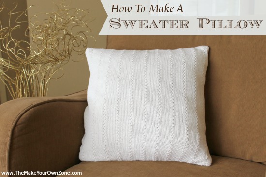 How to make a sweater pillow