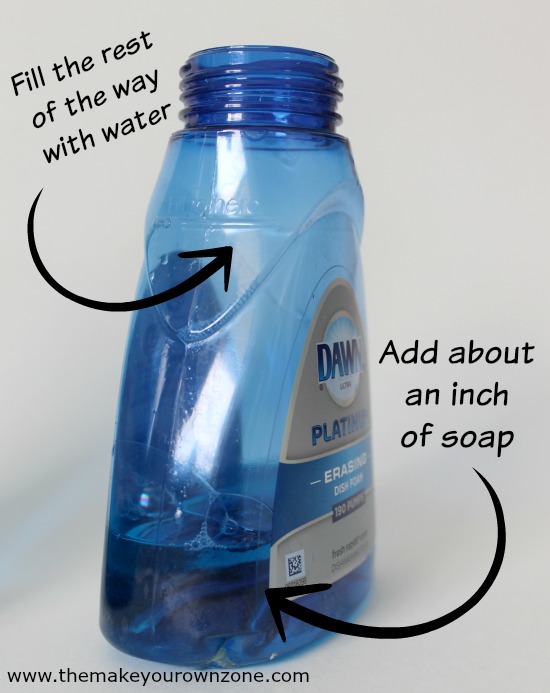 How to stretch your liquid dish soap and save money - learn how to make your own foaming dish soap