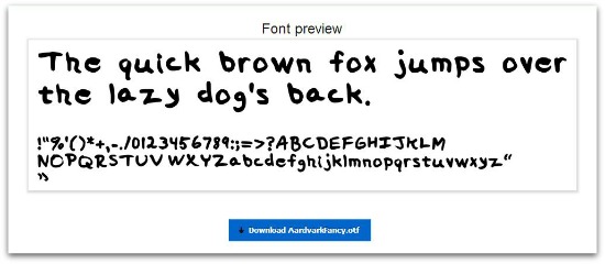 How to make your own font