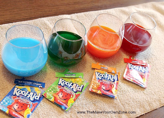 Coloring Easter eggs with Kool Aid