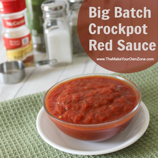 Big Batch Crockpot Red Sauce