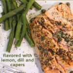Salmon with dill and capers