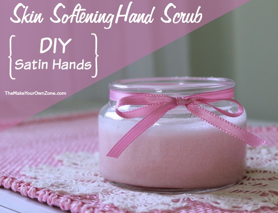 Make your own skin softening hand scrub like Satin Hands